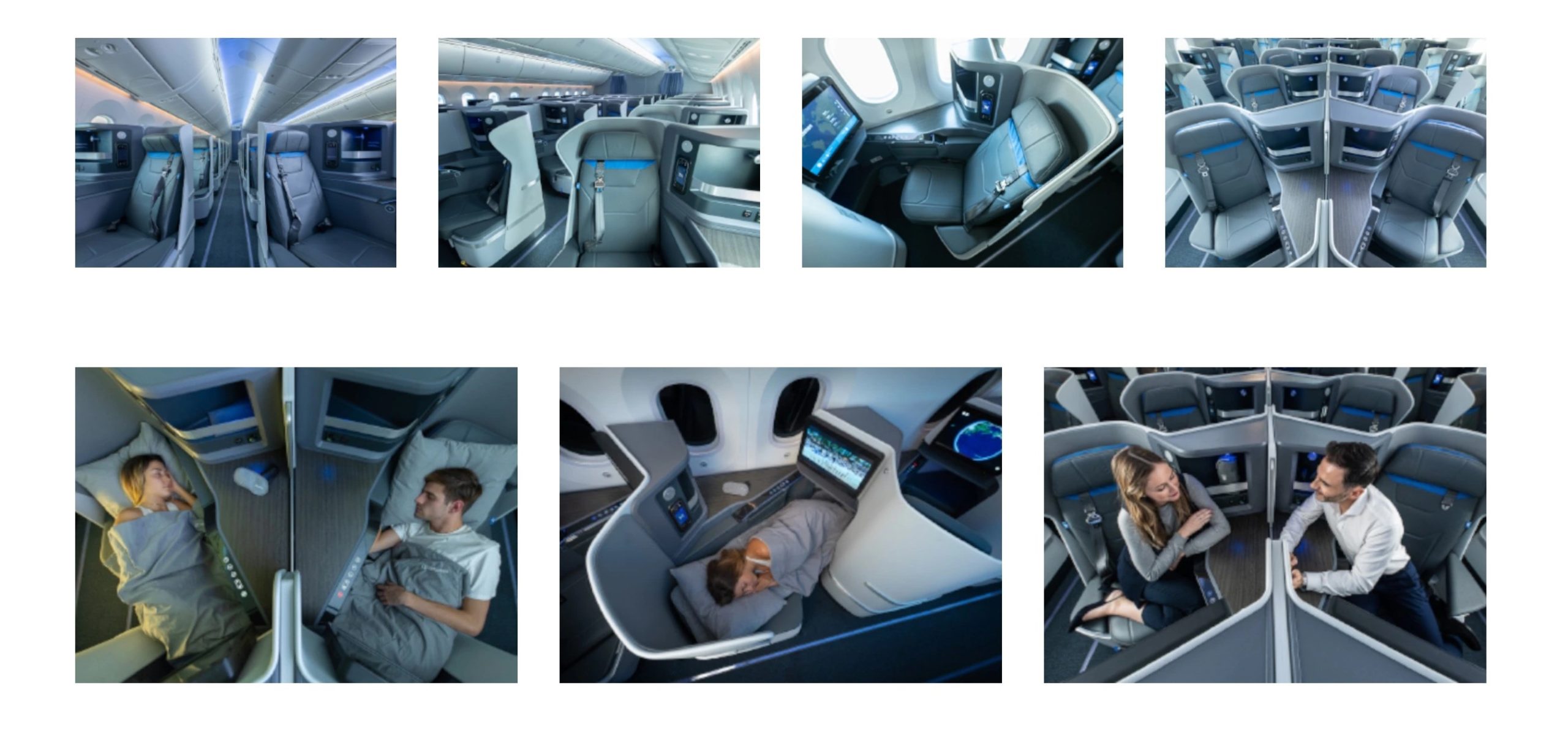 a collage of a man sleeping in an airplane