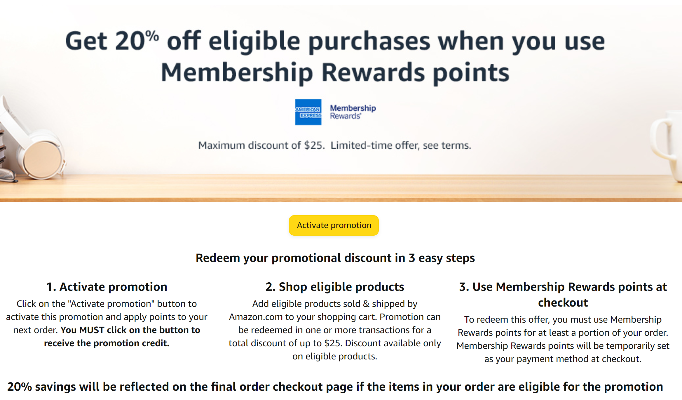 Amazon: Get 40% Off $100 When Redeeming 1 Membership Rewards Point (Targeted)