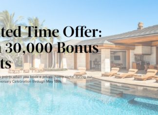 Marriott Homes & Villas promotion 30,000 bonus points 5 night stay