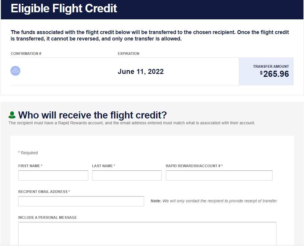 Reader tip Flexible flight credits via Southwest Wanna Get Away Plus
