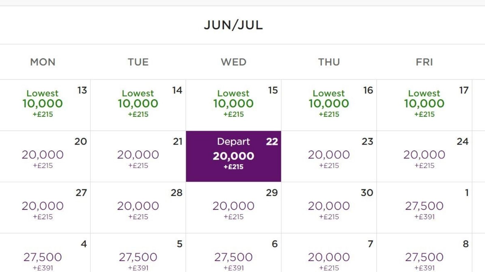 The Virgin Atlantic monthly award calendar still exists. Here's how to