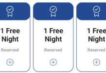 Hilton app free night certificates list