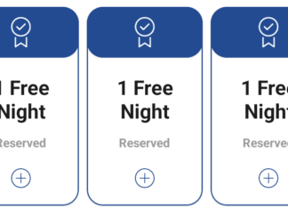 Hilton app free night certificates list