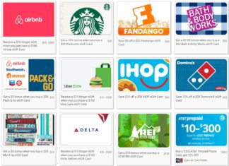 a screenshot of a gift card