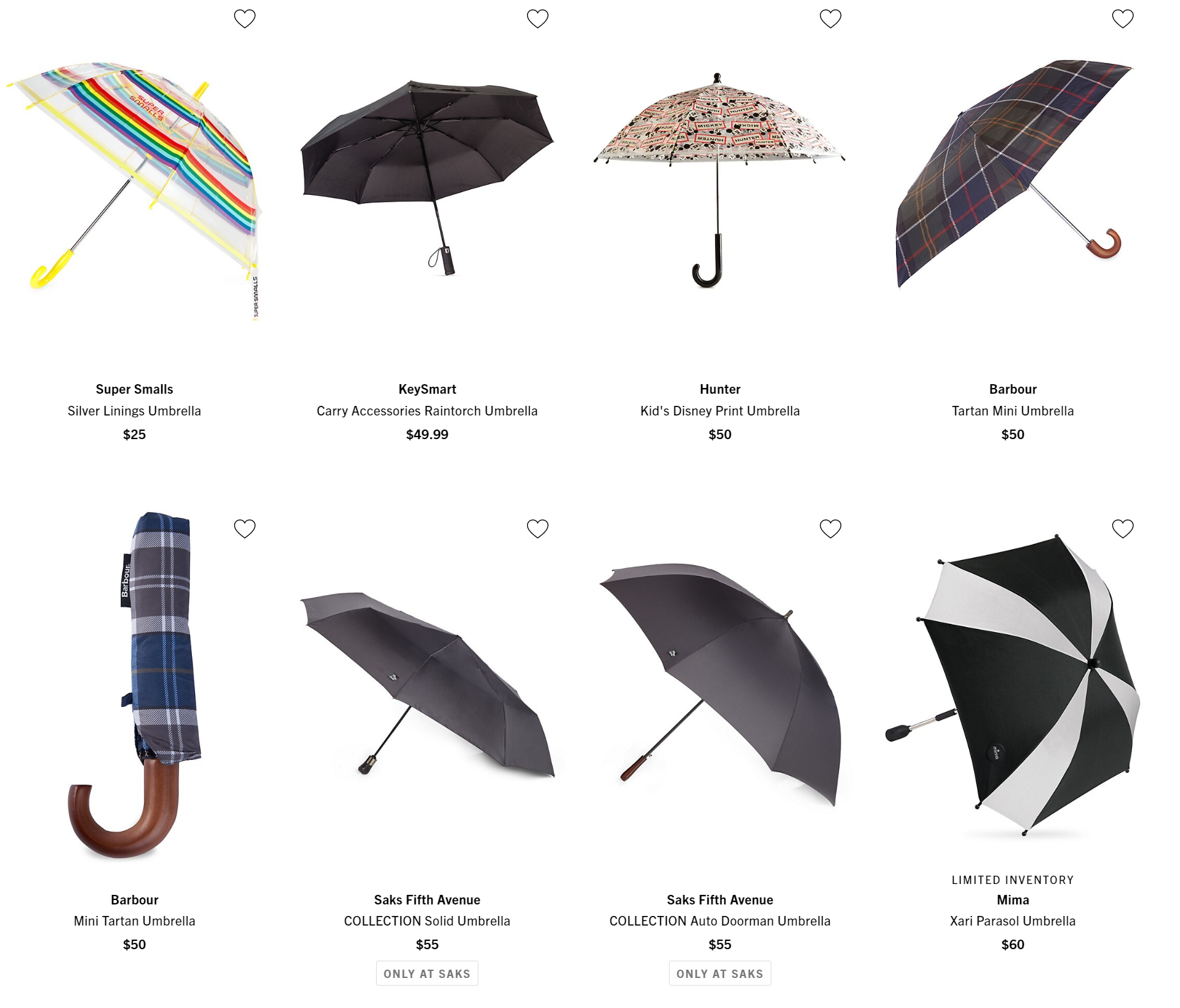 a collage of different umbrellas