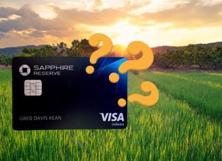 a credit card in a field