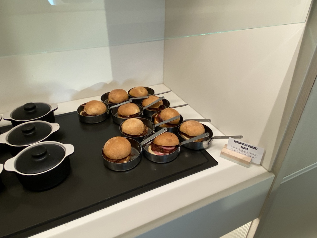 a tray of burgers on a counter