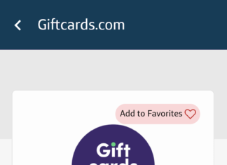 a screenshot of a gift card