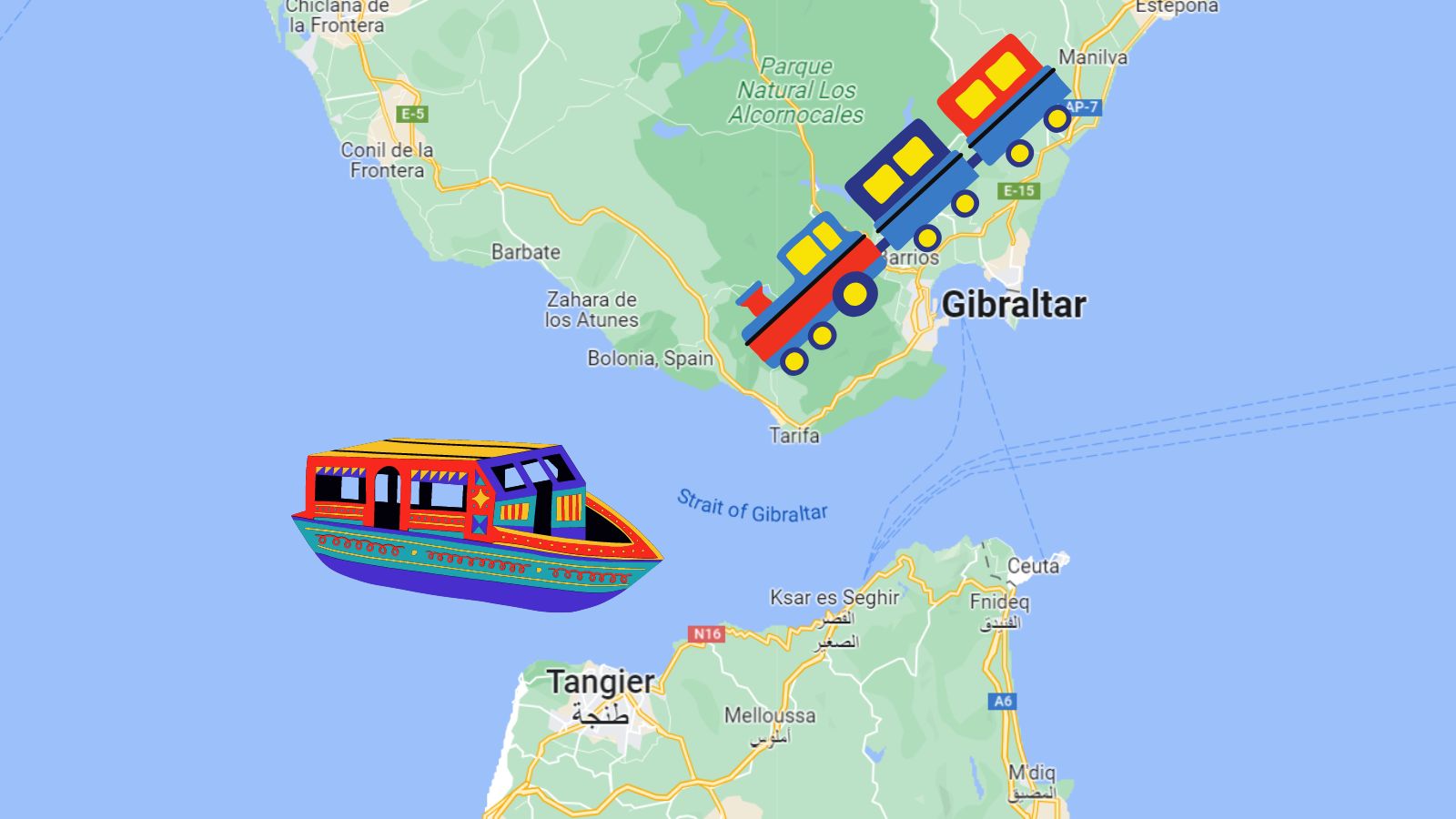 a map of a train and a train