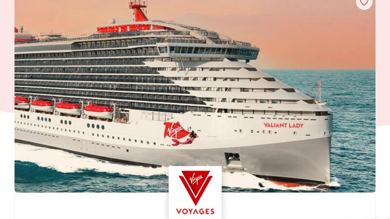 Virgin Red Caribbean or Mediterranean cruise for 2 people for 110k