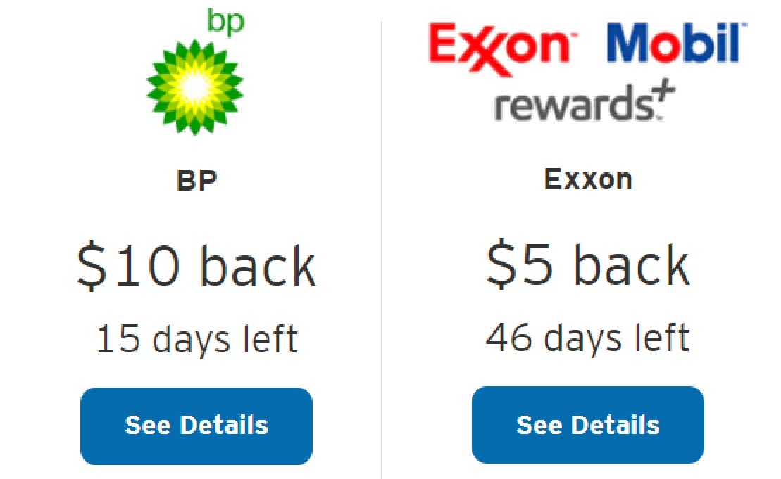 BP & Exxon Mobil Citi Merchant Offers