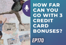 a man jumping on a map