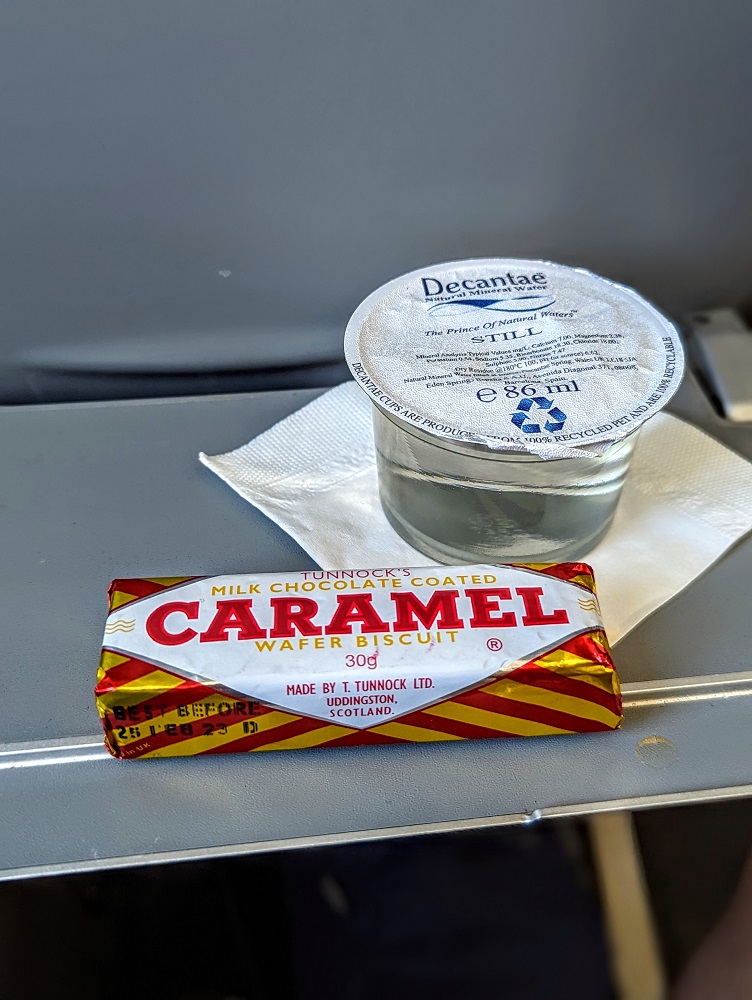 Food & beverage service on Loganair flight