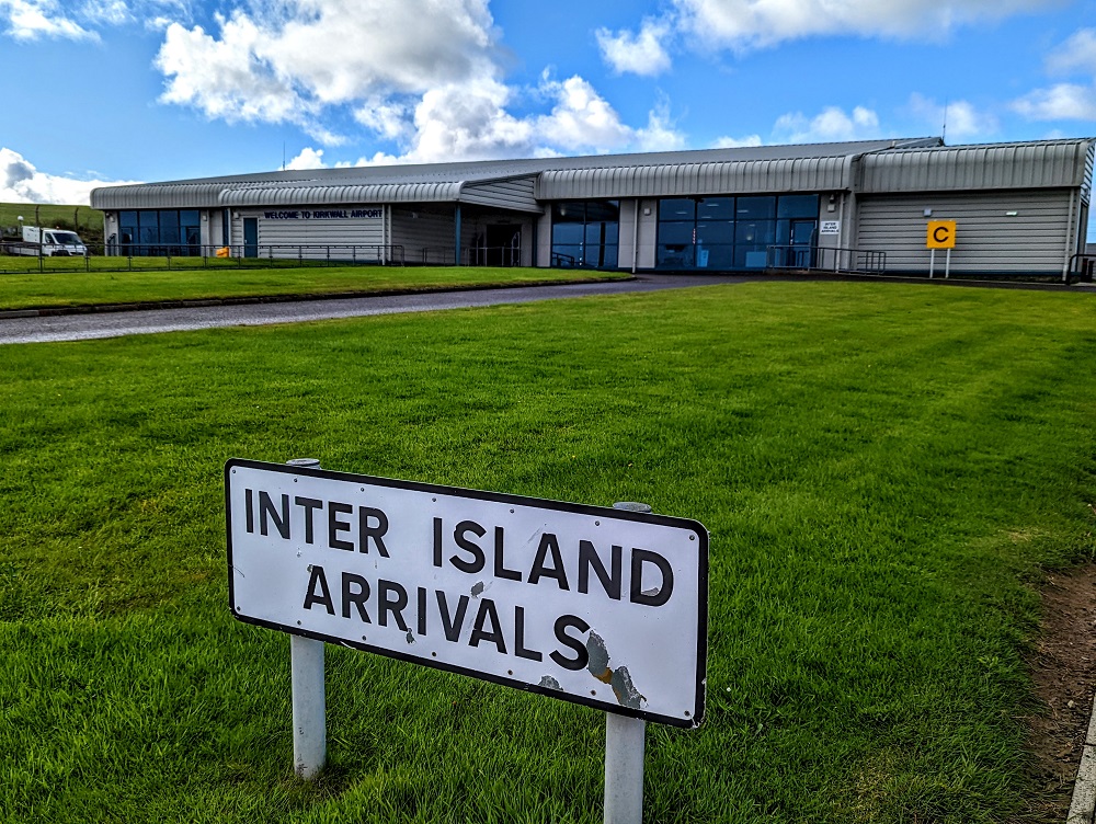 Kirkwall airport arrivals