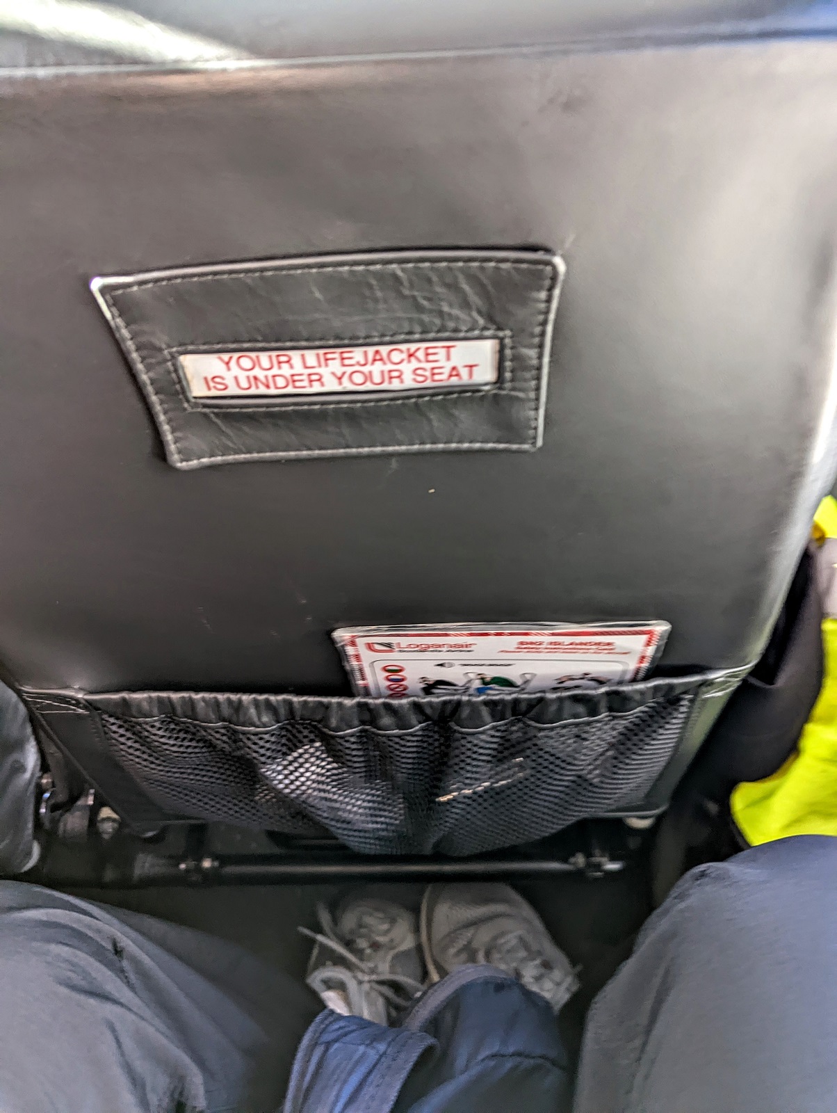 Legroom (or lack of it) on Loganair flight