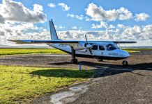 Loganair plane for Papa Westray to Westray flight