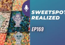 a group of different colored candy