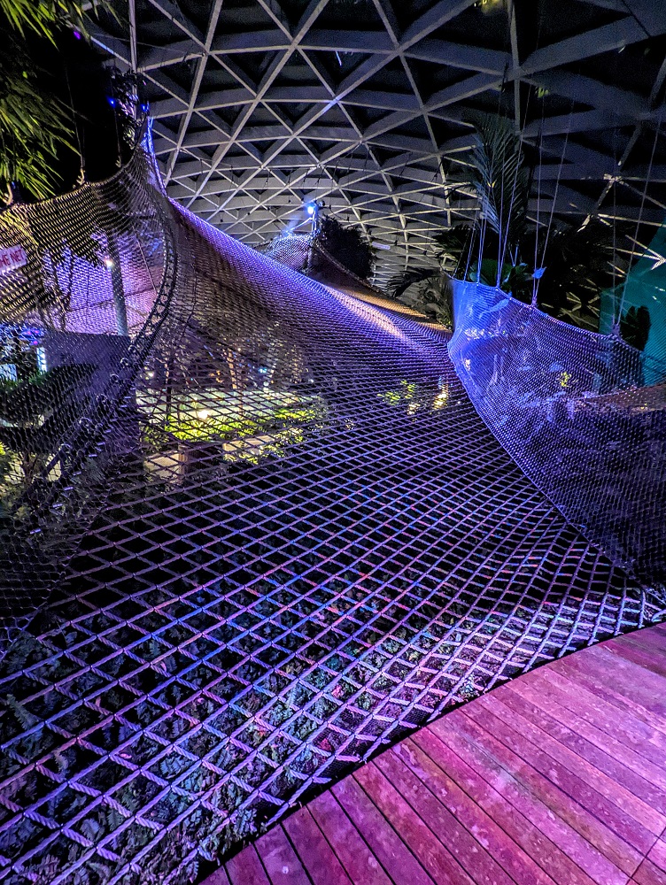Walking net in Canopy Park at Changi Airport