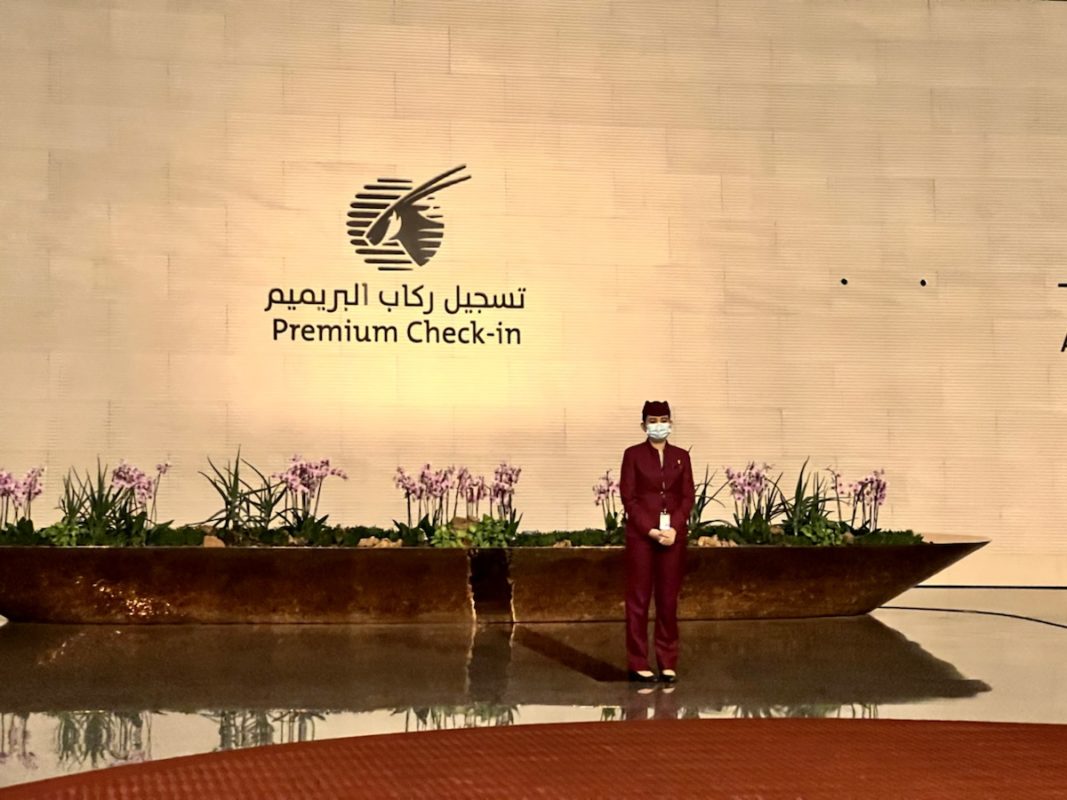 a person wearing a face mask