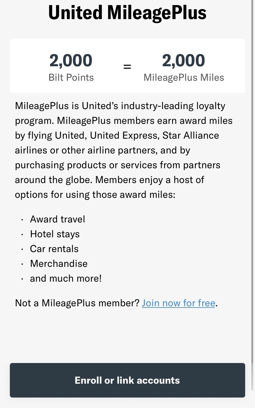 Bilt Rewards Free United Airlines Premier Status