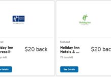 Holiday Inn Express IHG Citi Offers $20 Back $100 Spend