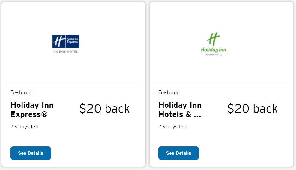 Holiday Inn Express IHG Citi Offers $20 Back $100 Spend