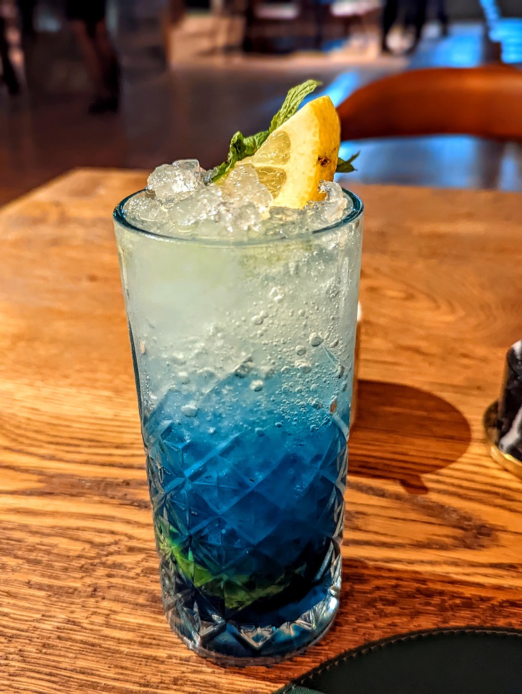 Hyatt Regency Cairo West - I ordered a blueberry mojito, but I think they gave me a blue raspberry mojito instead