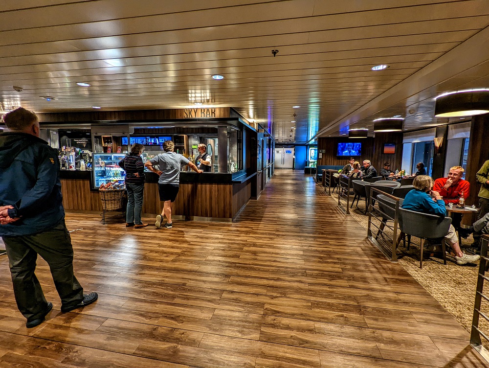 Stena Line ferry Liverpool-Belfast - Sky Bar