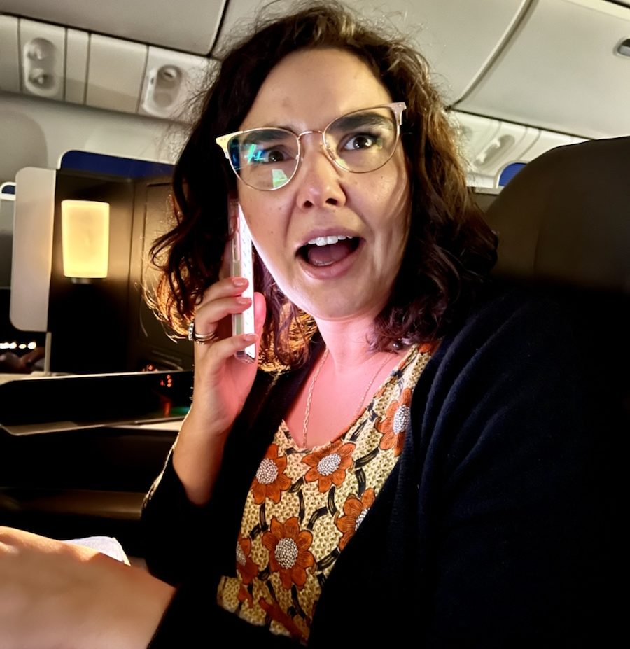 a woman talking on a cell phone