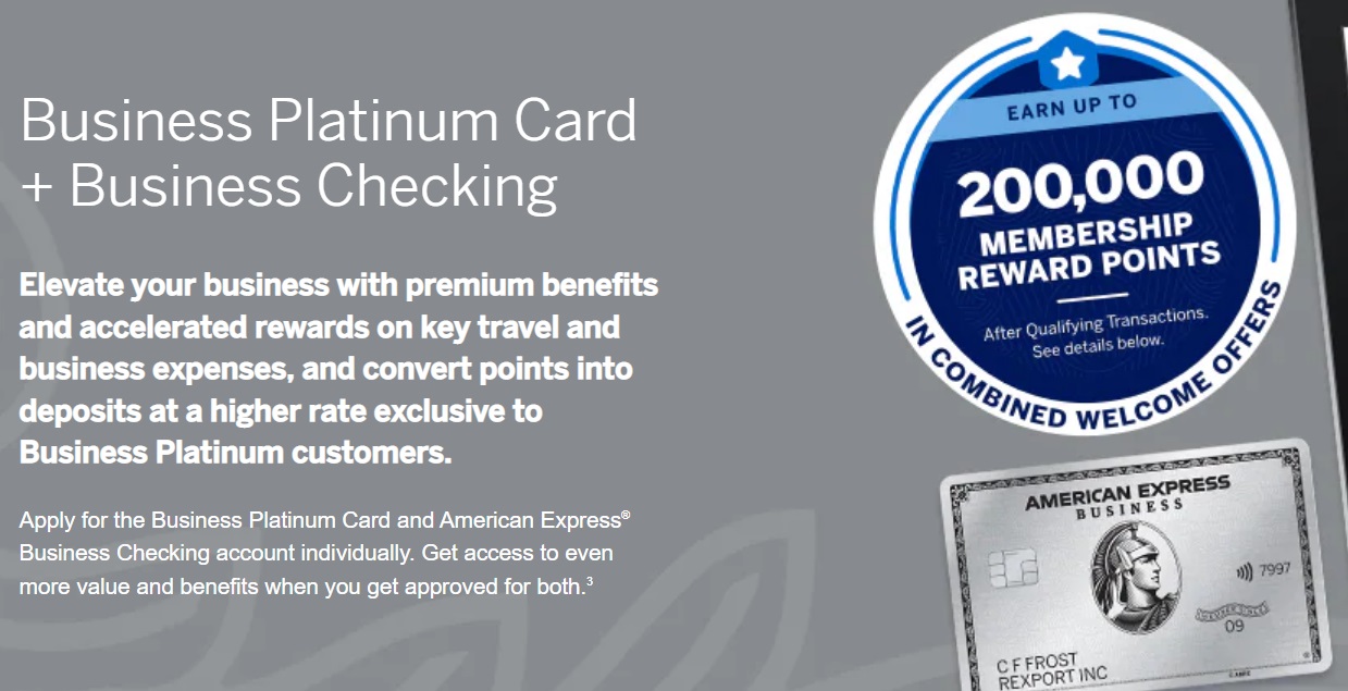 EXPIRED) (Targeted) Earn 230,000 Membership Rewards When Getting Amex  Business Platinum + Business Checking