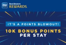 Best Western Rewards Promotion 10,000 Bonus Points Per Stay