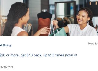 Shop Small Amex Offer dining