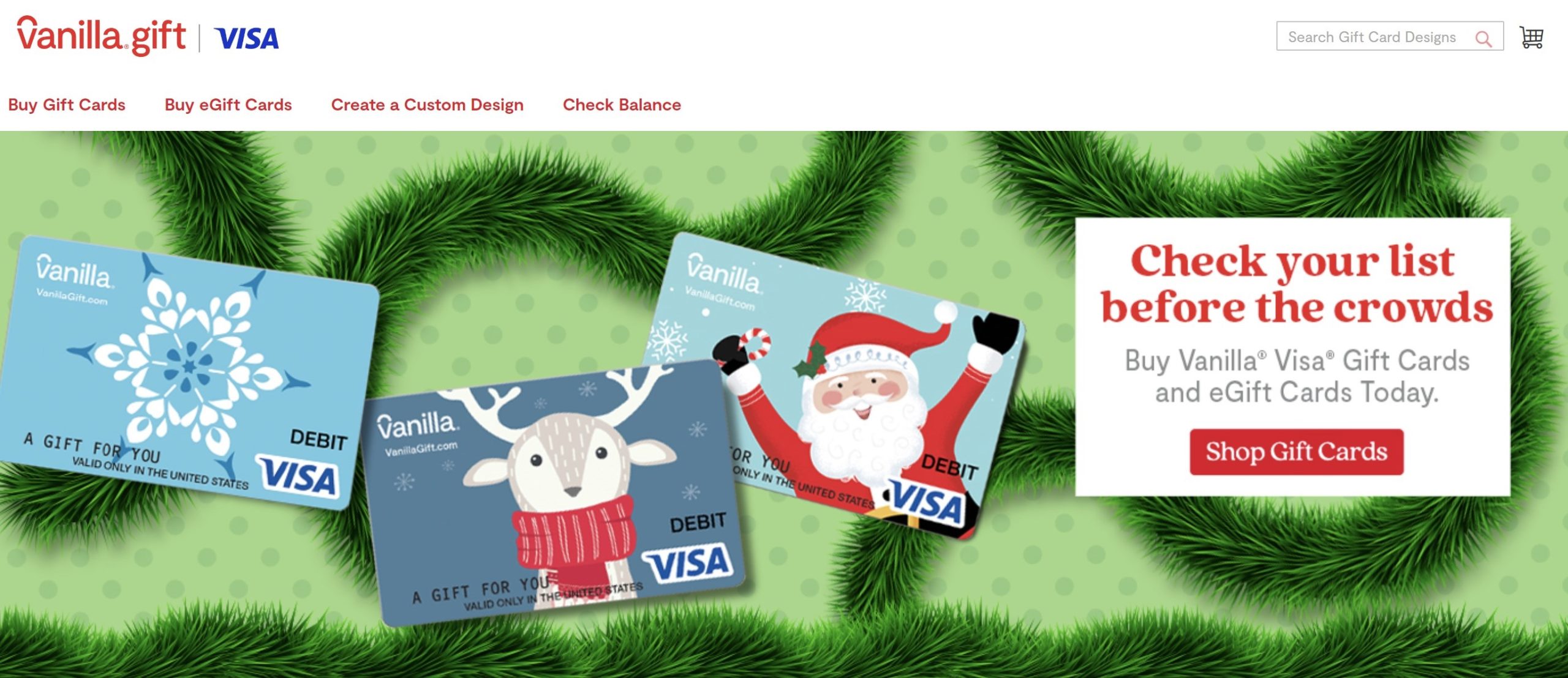 Buying gift cards this Christmas? Or Check Visa Gift Card Balance