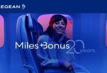 Aegean Airlines Miles+Bonus 20 Years promotion