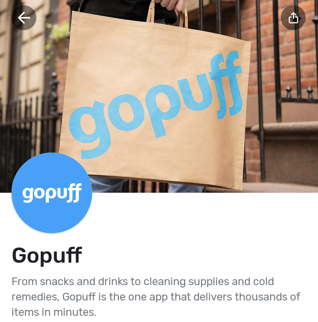 Fetch Rewards Gopuff