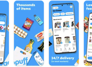 Gopuff app screenshot