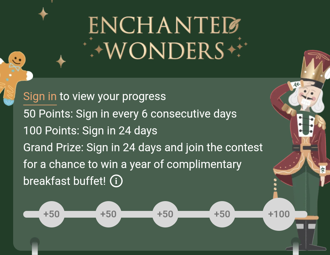Shangri-La Circle Advent Calendar promotion