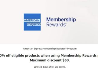 AMZ Membership Rewards 30% $100 spend 01.17.23