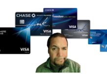 a man with a beard and a few credit cards