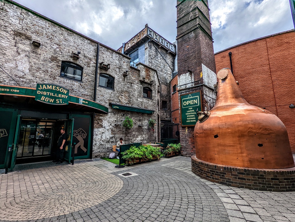 Jameson Distillery Bow St is a short walk or a short journey on the hop-on hop-off bus tours