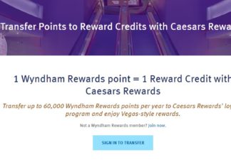 a sign for a reward points