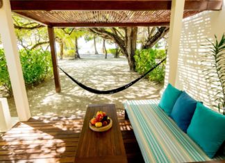 Holiday Inn Resort Kandooma Maldives - Garden View Villa outdoor seating area (image courtesy of IHG)