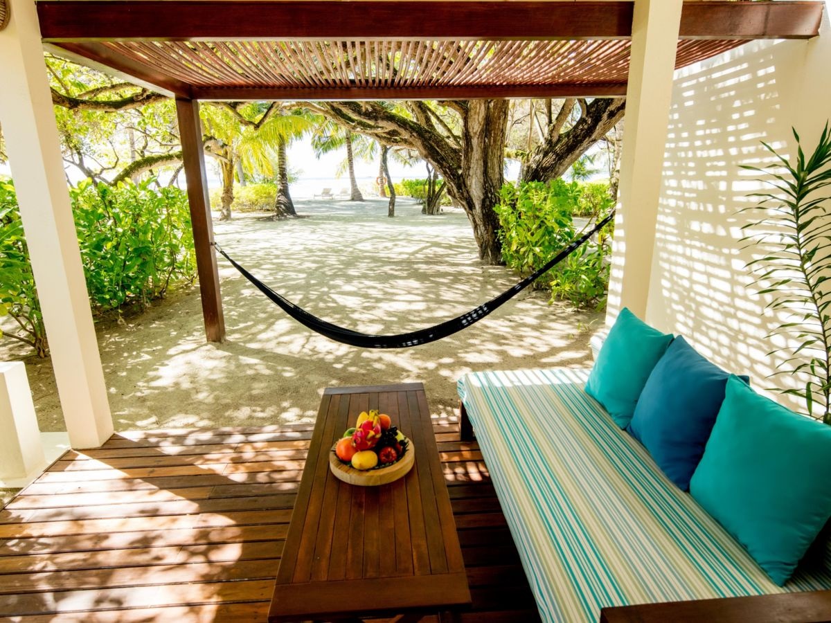 Holiday Inn Resort Kandooma Maldives - Garden View Villa outdoor seating area (image courtesy of IHG)