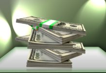 Money dollars bills stack