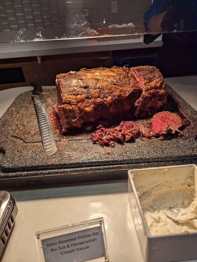 a large piece of meat on a tray
