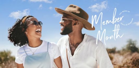 a man and woman laughing