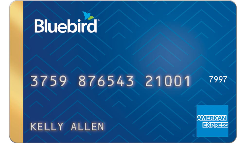 a blue card with white text