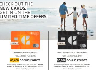 Choice Privileges credit cards