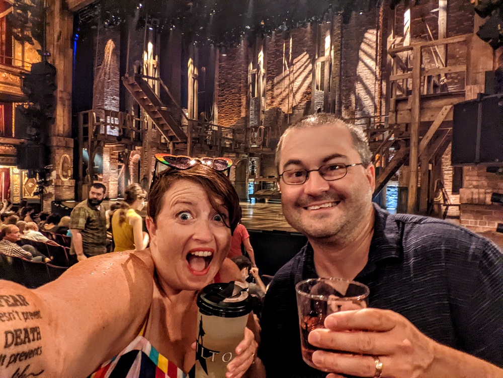 Stephen & Shae excited to see Hamilton in NYC