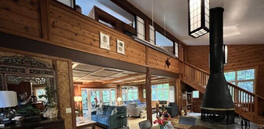 a dining table in a house